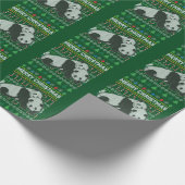 Panda Ugly KerstSweater Wildlife Series Cadeaupapier (Hoek)