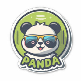 Panda-uitingen in elke Sticker