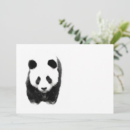 Panda Uitnodigingen (Staand voorkant)
