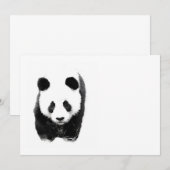 Panda Uitnodigingen (Voorkant / Achterkant)