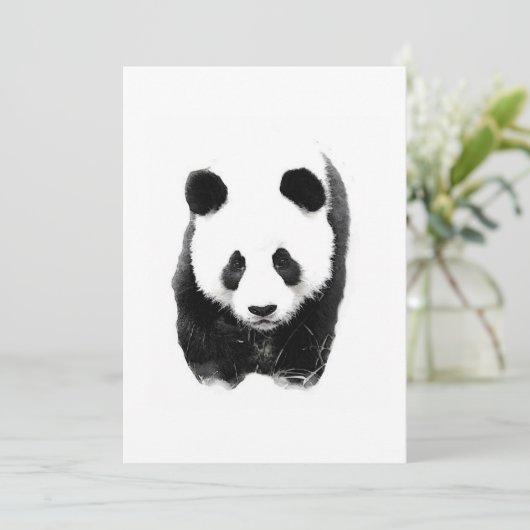 Panda Uitnodigingen (Staand voorkant)