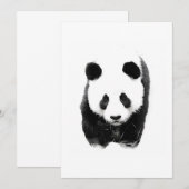 Panda Uitnodigingen (Voorkant / Achterkant)