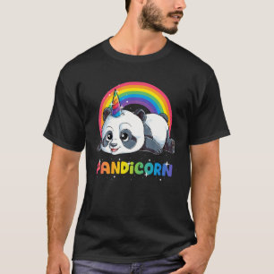 Panda Unicorn Pandicorn Girls Women Rainbow Gifts T-shirt