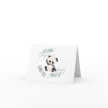 Panda Unisex Baby shower Waterverf DANK U