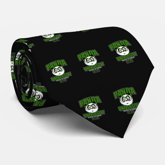 Panda University - Groen Stropdas (Opgerold)