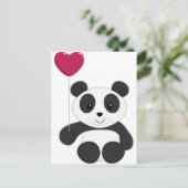 Panda Valentijn Feestdagenkaart (Staand voorkant)