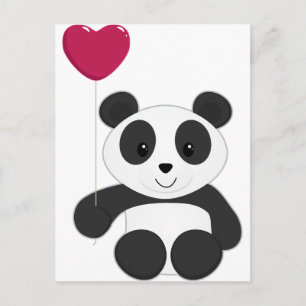 Panda Valentijn Feestdagenkaart