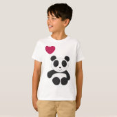 Panda Valentijn T-shirt (Voorkant volledig)
