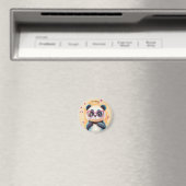 Panda Valentijnsdag Hart Badge Kinderen School Magneet (Insitu (Vaatwasser))