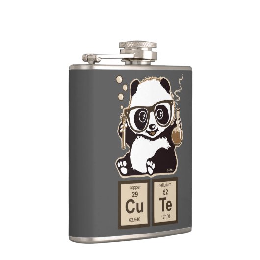 Panda van de chemie ontdekte leuk heupfles (Rechts)