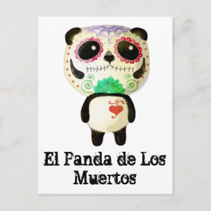 Panda van de dag van de dood briefkaart