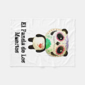 Panda van de dag van de dood fleece deken (Voorkant (Horizontaal))