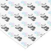 Panda van padie met deastelballonpatroon korte tafelloper (Hoek)