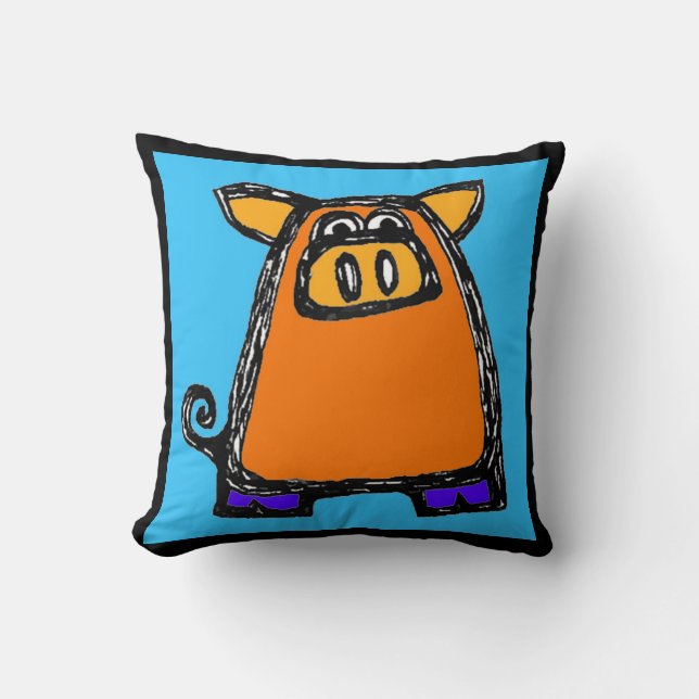 panda-varkenskussen kussen (Voorkant)