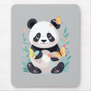 Panda Vector Schilderen Schattig Fun Animal Spelen Muismat