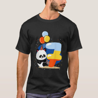 Panda Verjaardag 7 Gelukkig 7de Verjaardag T-shirt