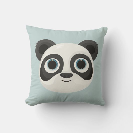 Panda-verjaardag Kinderen Kunst Kussen (Voorkant)