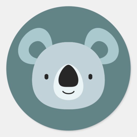 Panda-verjaardag Kinderen Kunst Ronde Sticker (Voorkant)