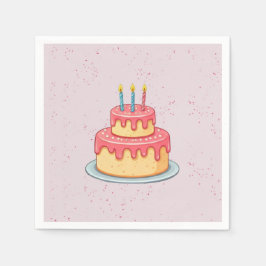 Panda Verjaardag Servet