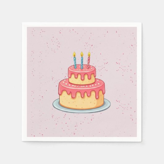 Panda Verjaardag Servet (Voorkant)