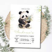Panda Verjaardag Uitnodigen, Bamboo Panda Boys Ver Kaart