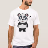 Panda Verward, Grappige Tekenfilm Panda T-shirt (Voorkant)
