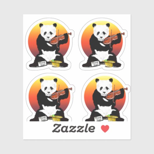 Panda Violagainst Sticker (Vel)