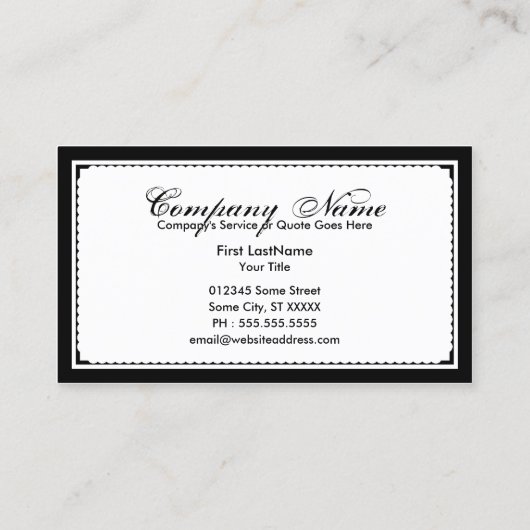 panda. visitekaartje (Achterkant)