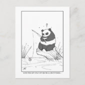 Panda Vissen Panda Briefkaart (Voorkant)