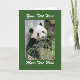 Panda  Voeg Je Eigen Tekst Toe Blank Binnen Alle G Kaart