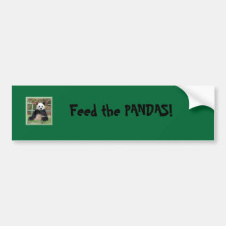 Panda, voer de PANDAS! Bumpersticker