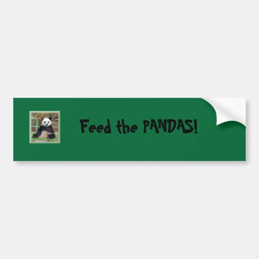 Panda, voer de PANDAS! Bumpersticker (Voorkant)