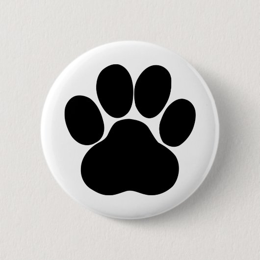 Panda voeten ontwerp ronde button 5,7 cm (Voorkant)