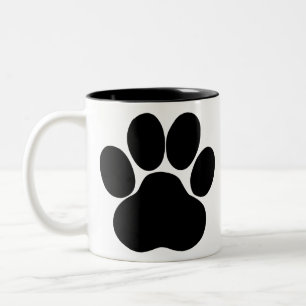 Panda voeten ontwerp tweekleurige koffiemok
