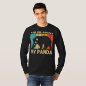 Panda voor mannen Beer dierentuin T-shirt (Voorkant volledig)