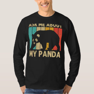 Panda voor mannen Beer dierentuin T-shirt