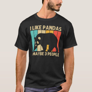 Panda voor mannen Beer dierentuin T-shirt