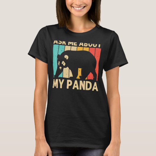 Panda voor mannen Beer dierentuin T-shirt (Voorkant)