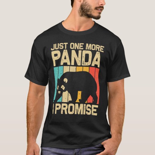 Panda voor mannen Beer dierentuin T-shirt (Voorkant)