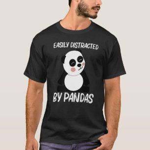 Panda voor mannen vrouwen zwart witte beer welp t-shirt