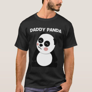 Panda voor papa zwart wit Beer welp T-shirt