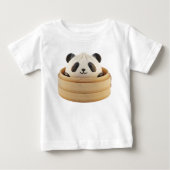 Panda Vormige Gestoomde Bao Bun Render (Voorkant)