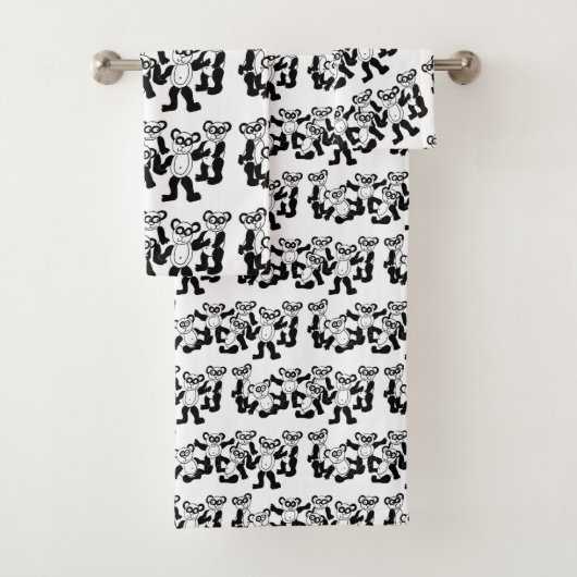 panda vrienden handdoekje bad handdoek (Insitu)