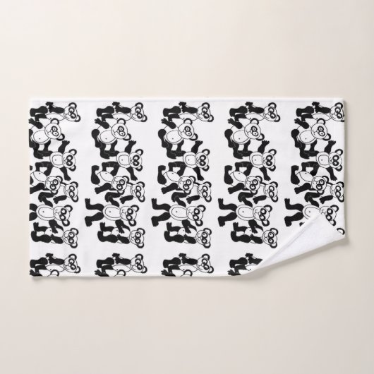 panda vrienden handdoekje bad handdoek (Handdoek)
