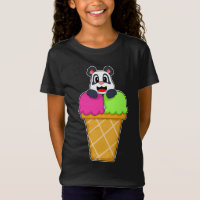 Panda Waffle ijs