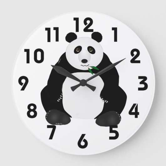 Panda Wall klok (Voorkant)