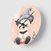 Panda wandklok met dromerig nachtontwerp (Hoek)