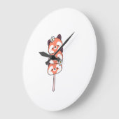 Panda Wandklok – Schattig Ontwerp en Decoratie (Hoek)