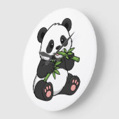 Panda Wandklok – Schattig Ontwerp en Decoratie (Hoek)