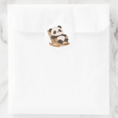 panda,warm,genezend,langzaam,innerlijke vrede #011 ronde sticker (Tas)